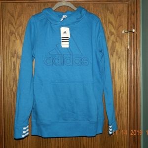 NWT Women's Adidas Teal Logo Pullover Hoodie